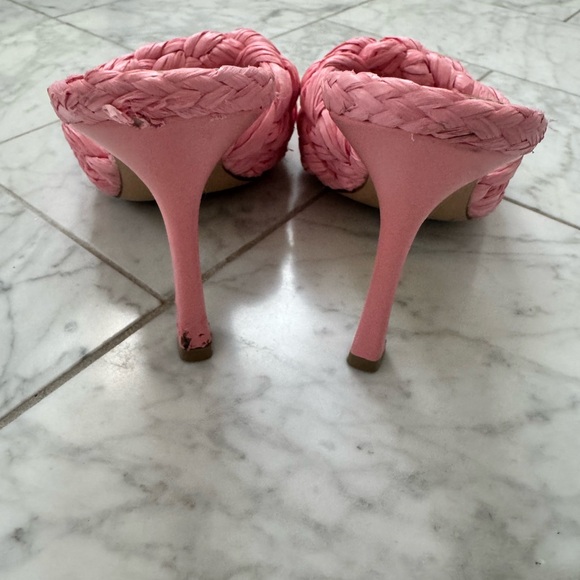 Bottega Veneta Pink Woven Women's Sandals - Picture 4 of 5